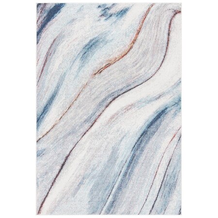 Safavieh Contemporary Phoenix Rectangle Area Rug Ivory & Blue - 5 ft. -5 in. x 7 ft. -7 in. PHX253A-5